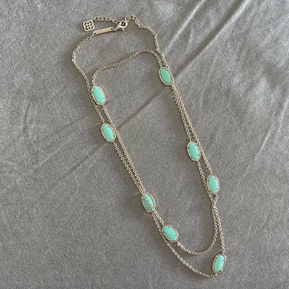 Kendra Scott Mint Green Kellie Necklace - Picture 5 of 13
